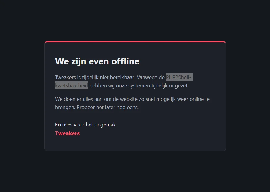 Tweakers offline.webp